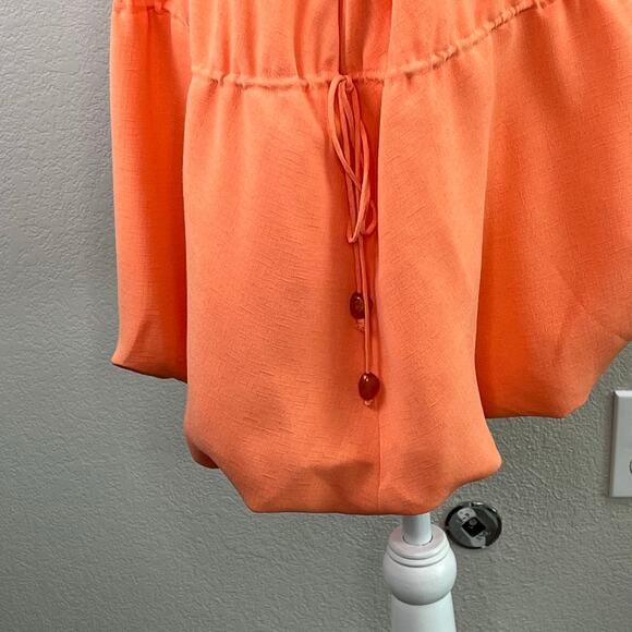 Jonathan Simkhai Peach Romy Cutout Bead Sleeveless Boat Neck Bubble Mini Dress 8 - Picture 11 of 16